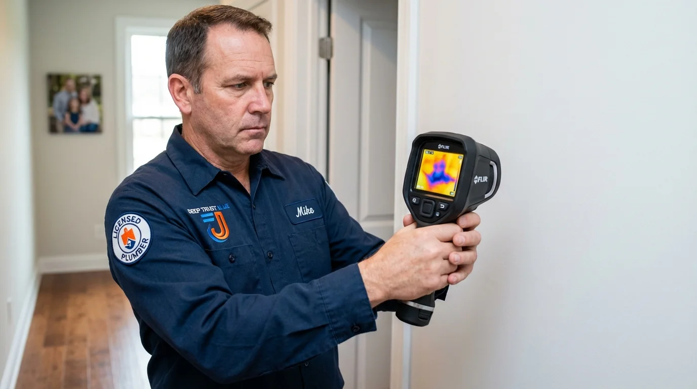 Thermal imaging leak detection by Johns Plumbing LLC in Levelland